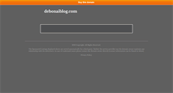 Desktop Screenshot of debonaiblog.com